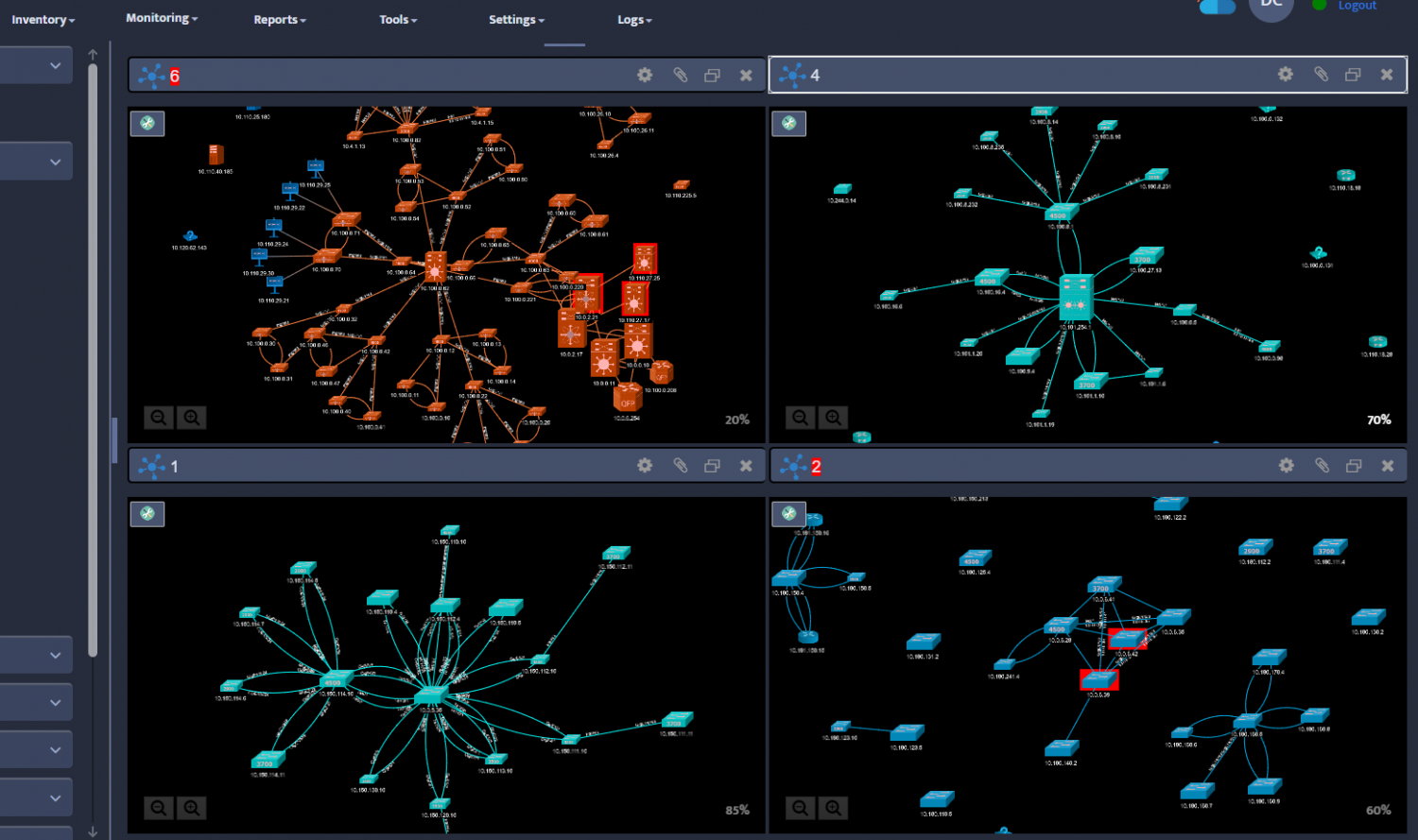 Topology-dashboard4 - Network Monitoring Tools