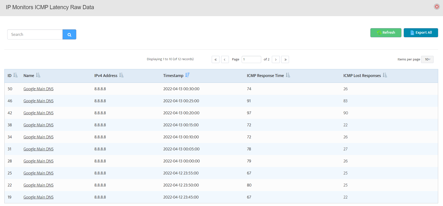 Graphical user interface, table Description automatically generated