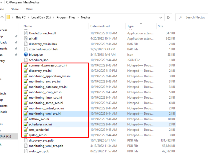 Graphical user interface description automaticall Network Monitoring 